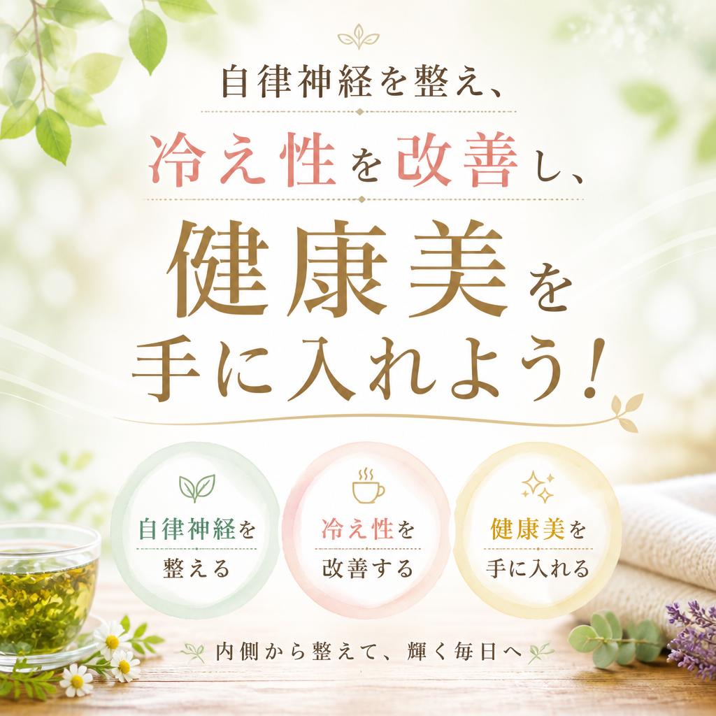 自律神経を整え、冷え性を改善し、健康美を手に入れよう！