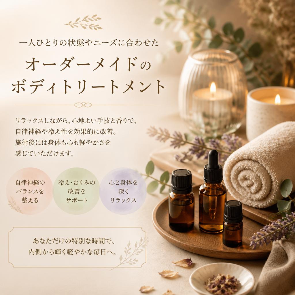 オーダーメイドのボディトリートメント