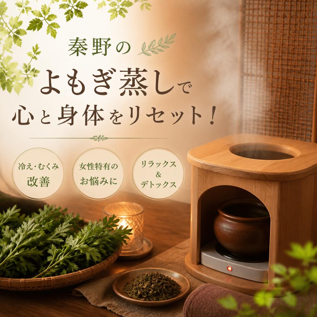 秦野のよもぎ蒸しで心と身体をリセット！