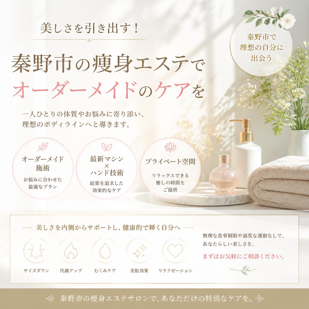 美しさを引き出す！秦野市の痩身エステでオーダーメイドのケアを