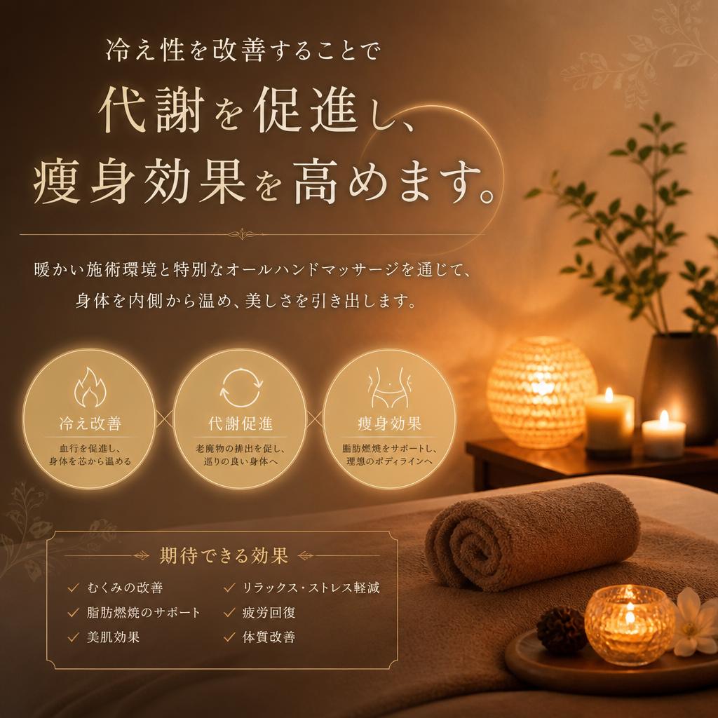 冷え性改善で内側から美しく