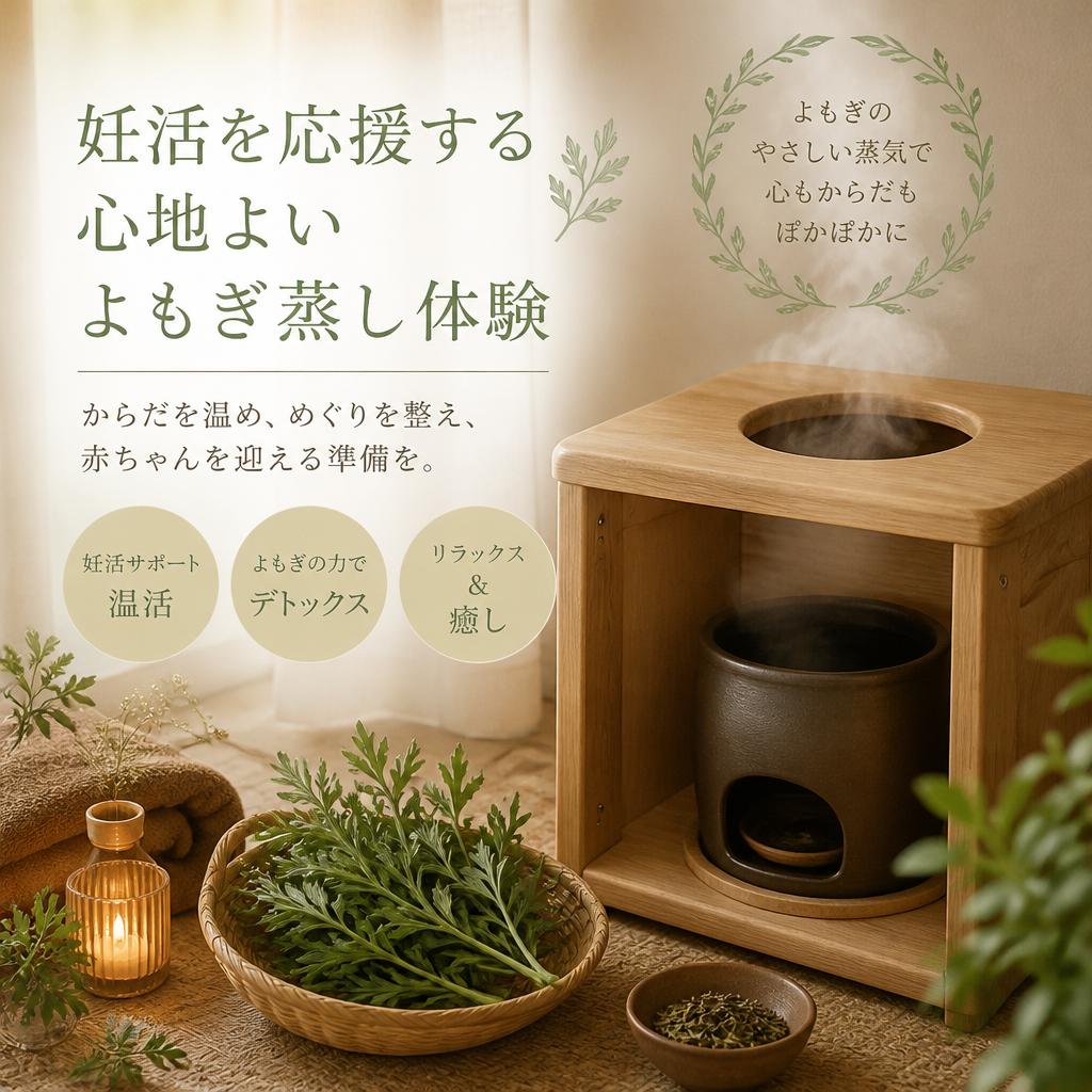 妊活を応援する心地よいよもぎ蒸し体験
