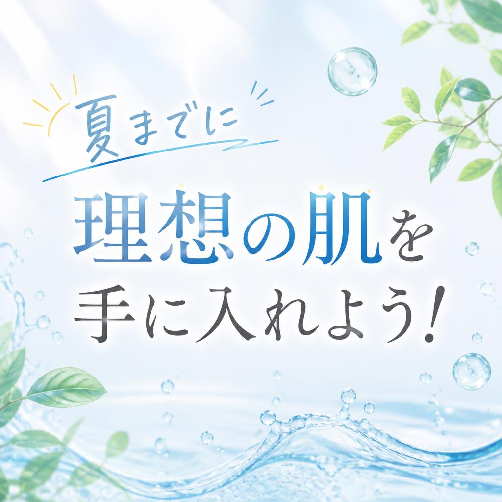 夏までに理想の肌を手に入れよう！