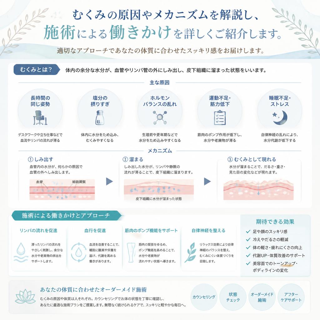 むくみ解消のメカニズム