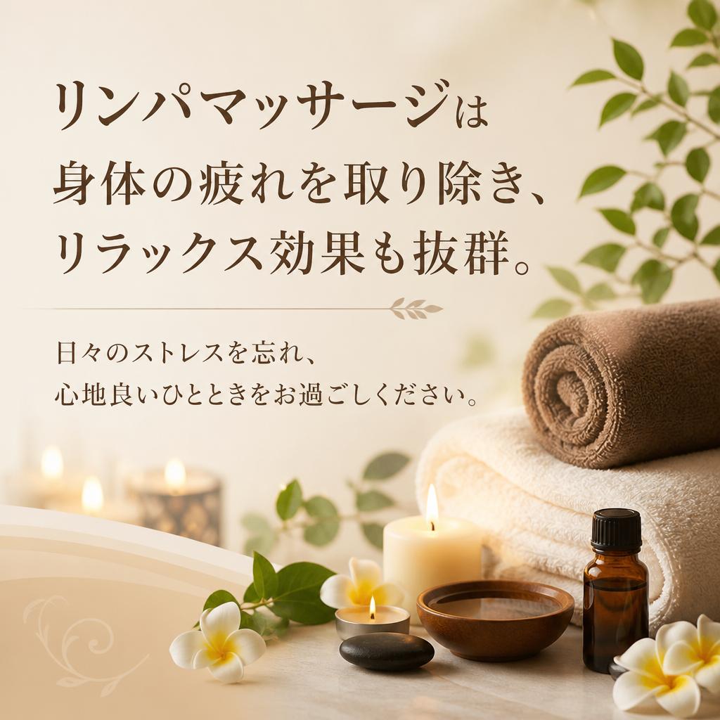 リンパマッサージで疲れを解消