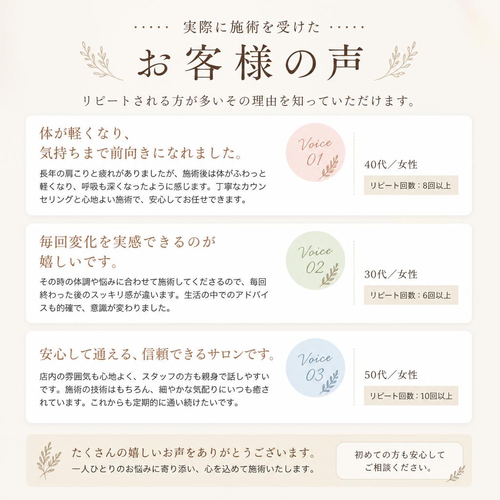 お客様の声