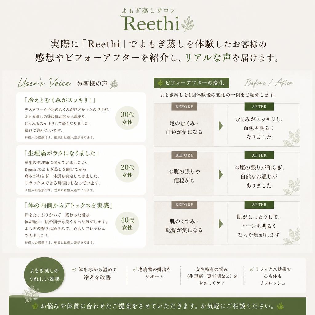 お客様の体験談