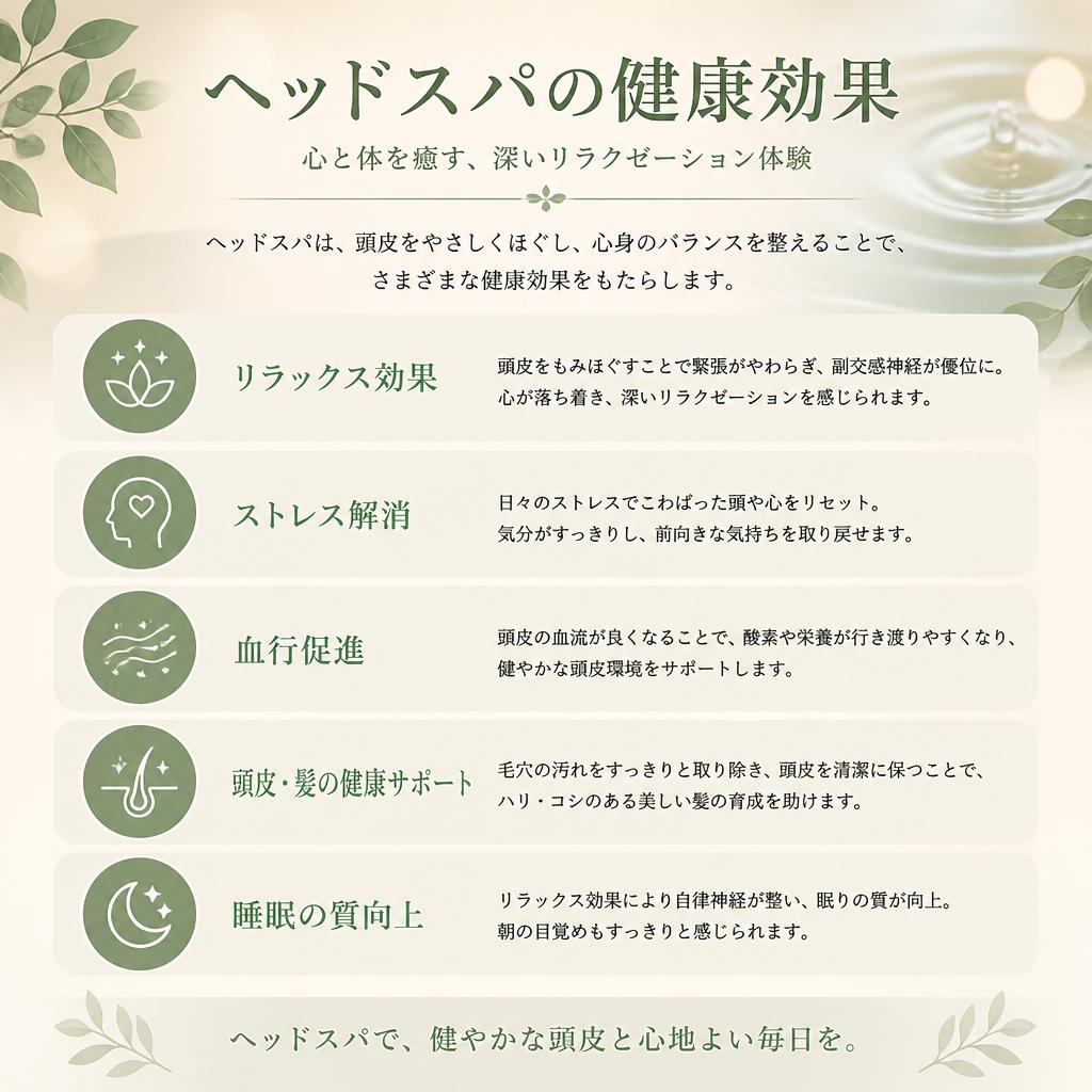 2. ヘッドスパの効果