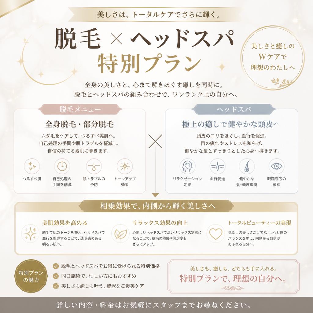 4. 脱毛との組み合わせプラン
