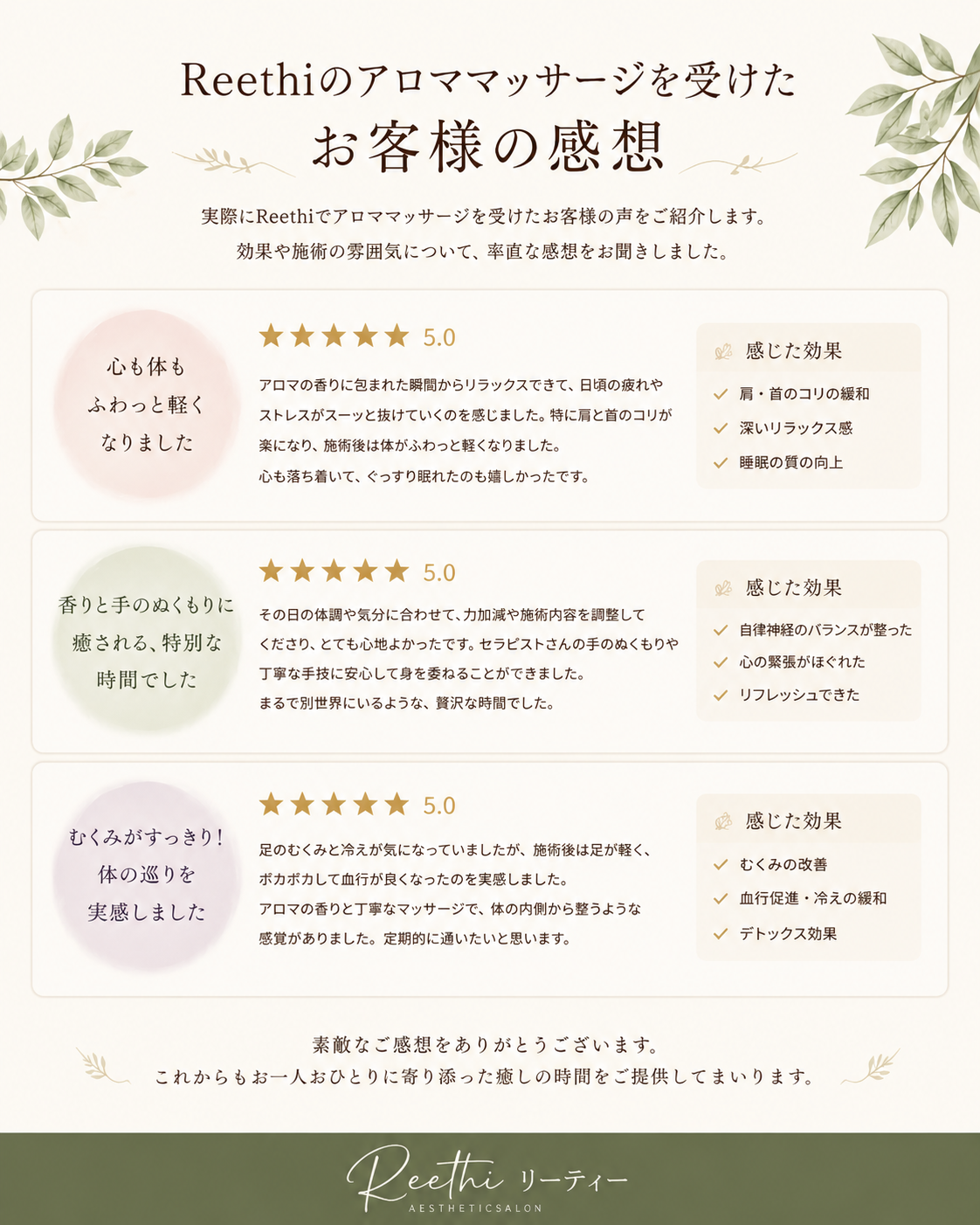 お客様の声